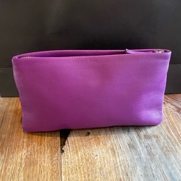 NWT | Oroton Two-Tone Leather Wallet Clutch - Picture 6 of 14